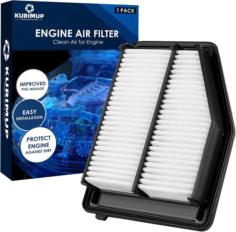 kurimup CA11113 Replacement Engine Air Filter, Efficient Filtration Offers 99% Air Purification, Fit for Honda Civic 1.8L L4 Only Gas (2012-2015) and Acura ILX Base 2.0L L4 Gas (2013-2015). - Image 1